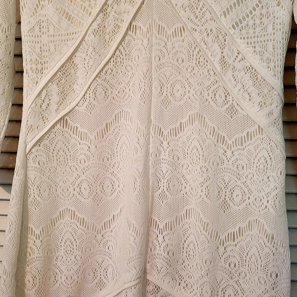 Forever 21 White Lace Midi Dress - Picture 3 of 11